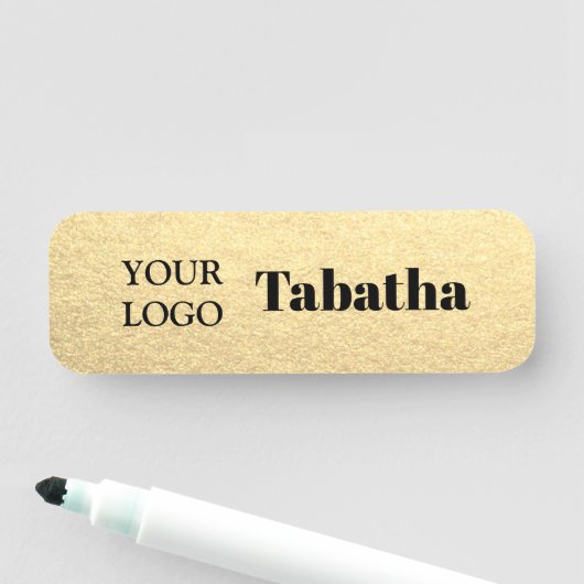 Benutzerdefiniertes einfaches Firmenlogo für Mitar Namensschild (Beispiel)