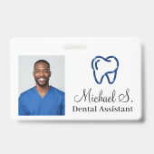 Benutzerdefiniertes einfaches Logo Dentalassistent Ausweis (Vorderseite)