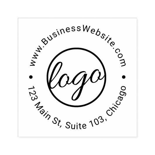 Benutzerdefiniertes einfaches Logo Gummistempel (Prägung)