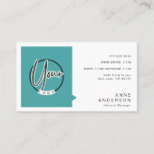 Benutzerdefiniertes einfaches Logo Qr Code Corpora Visitenkarte (Vorderseite)