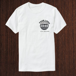 Benutzerdefiniertes einfaches Logo und Text Untern T-Shirt