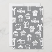 Benutzerdefiniertes einfaches, modernes Weihnachts Feiertagskarte (Rückseite)