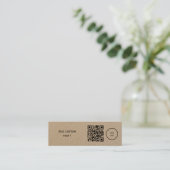 Benutzerdefiniertes einfaches qcode Lesezeichen Bu Mini Visitenkarte (Stehend Vorderseite)