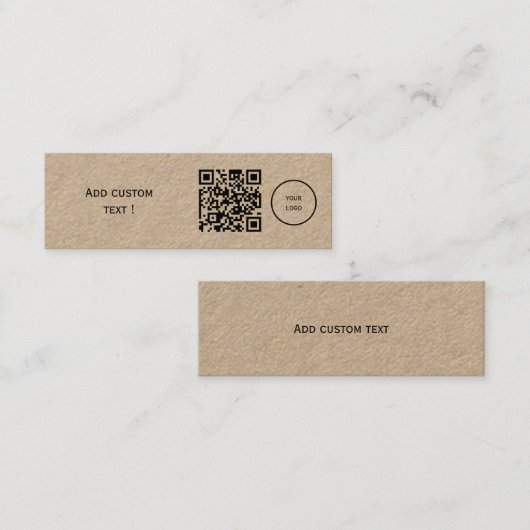 Benutzerdefiniertes einfaches qcode Lesezeichen Bu Mini Visitenkarte (Vorne/Hinten)