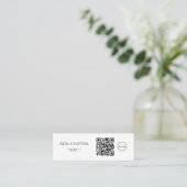 Benutzerdefiniertes einfaches QL-Lesezeichen Mini Visitenkarte (Stehend Vorderseite)