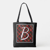 Benutzerdefiniertes einfaches rotes gelbes Tartan- Tasche (Rückseite)
