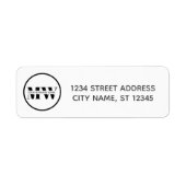 Benutzerdefiniertes einfaches Schwarz-Weiß-Monogra (Vorne)