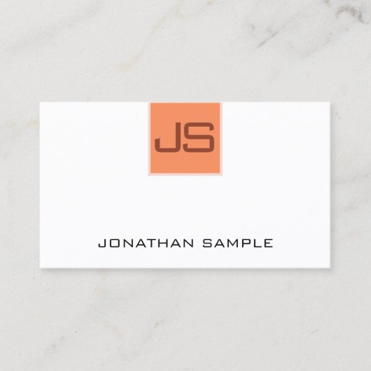 Benutzerdefiniertes, einfaches Template Monogram-E Visitenkarte (Vorderseite)