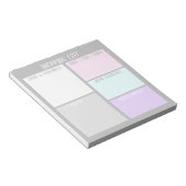 Benutzerdefiniertes Einkaufsliste Notepad Notizblock (angewinkelt)