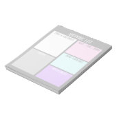 Benutzerdefiniertes Einkaufsliste Notepad Notizblock (Rotiert)