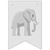 Benutzerdefiniertes Elefant-"Alles Gute zum Geburt Wimpelkette (Erste Fahne)
