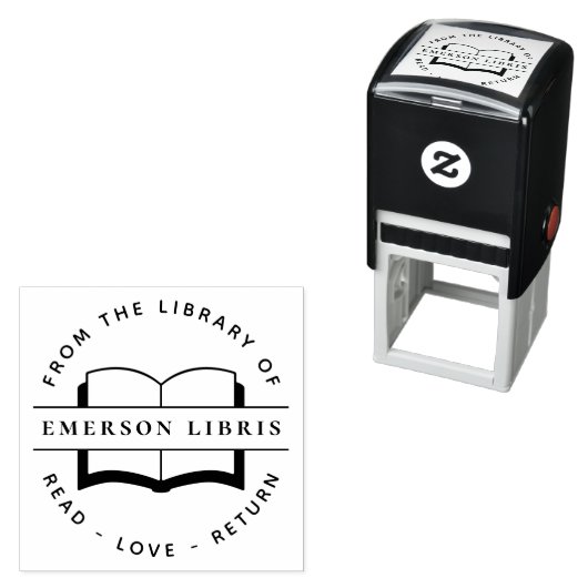 Benutzerdefiniertes Elegant "From the Library of" Permastempel (Beispiel)