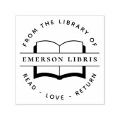 Benutzerdefiniertes Elegant "From the Library of" Permastempel (Design)