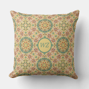 Benutzerdefiniertes Elegantes Blumenmuster Kaleido Kissen