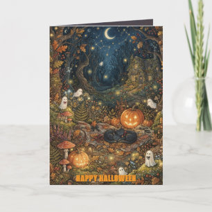 Benutzerdefiniertes Elegantes Cottagecore Hallowee Karte