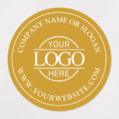 Benutzerdefiniertes elegantes einfaches Mustard Ye Etiketten (Design 1)