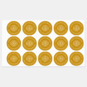 Benutzerdefiniertes elegantes einfaches Mustard Ye Etiketten (Blatt)