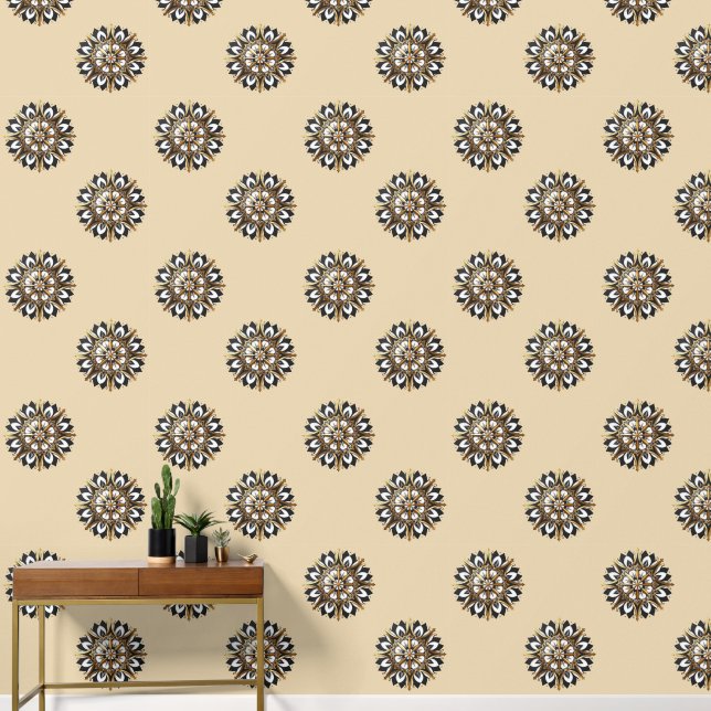 Benutzerdefiniertes elegantes geometrisches Design Tapete (Hausflur)