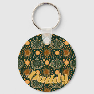 Benutzerdefiniertes Elegantes Gold Boho-Ornamentmu Schlüsselanhänger