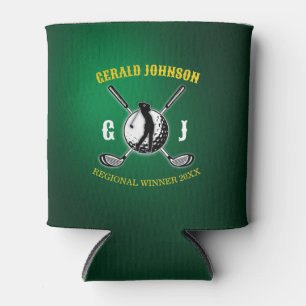 Benutzerdefiniertes elegantes Golf Monogram Design Dosenkühler