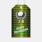Benutzerdefiniertes elegantes Golf Monogram Design Geschenkanhänger (Rückseite)