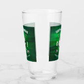 Benutzerdefiniertes elegantes Golf Monogram Design Glas (Links)