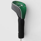 Benutzerdefiniertes elegantes Golf Monogram Design Headcover (angewinkelt)