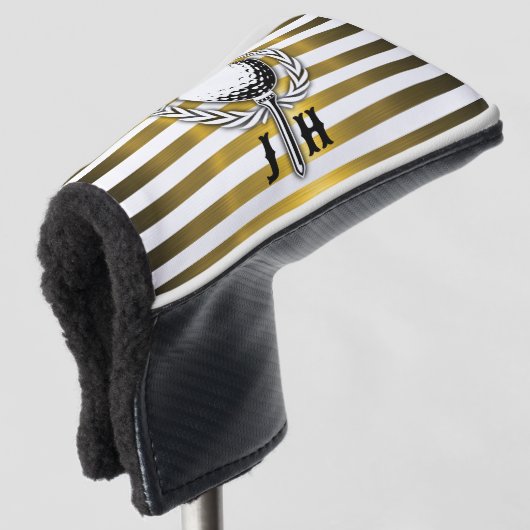 Benutzerdefiniertes elegantes Golf Monogram Design Headcover (3/4 Vorderseite)