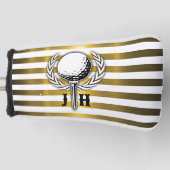 Benutzerdefiniertes elegantes Golf Monogram Design Headcover (Vorderseite)