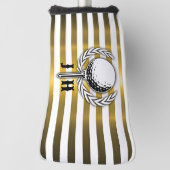 Benutzerdefiniertes elegantes Golf Monogram Design Headcover (Rotieren 90)
