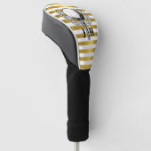 Benutzerdefiniertes elegantes Golf Monogram Design Headcover (angewinkelt)
