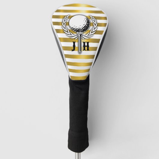 Benutzerdefiniertes elegantes Golf Monogram Design Headcover (Vorderseite)