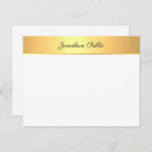 Benutzerdefiniertes elegantes, handgeschriebenes S Mitteilungskarte (Vorne/Hinten)