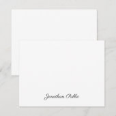 Benutzerdefiniertes Elegantes Handgeschriebenes Sk Mitteilungskarte (Vorne/Hinten)