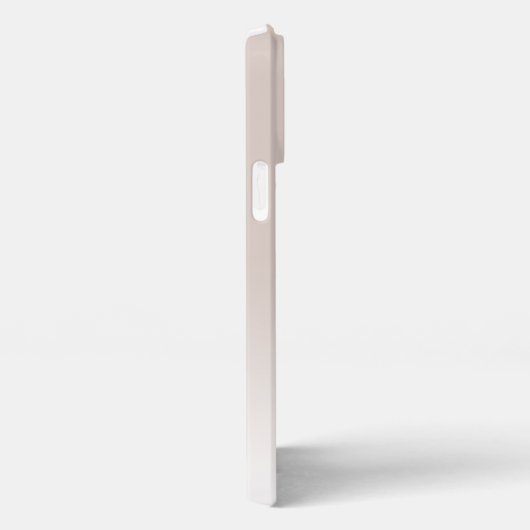 Benutzerdefiniertes elegantes, hellneutrales Beige iPhone Hülle (Rechte Seite)