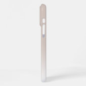 Benutzerdefiniertes elegantes, hellneutrales Beige iPhone Hülle (Linke Seite)
