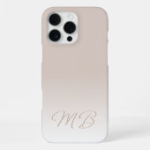 Benutzerdefiniertes elegantes, hellneutrales Beige iPhone Hülle (Rückseite)