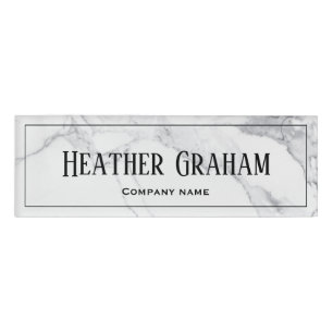 Benutzerdefiniertes elegantes Marmordesign Namenschild