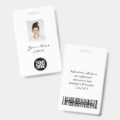 Benutzerdefiniertes elegantes Mitarbeiter-Foto, Ba Ausweis (Vorder- & Rückseite)