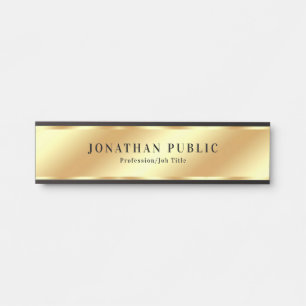 Benutzerdefiniertes elegantes, modernes Template S Türschild