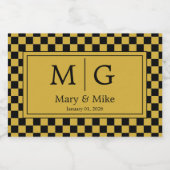 Benutzerdefiniertes Elegantes Monogramm-Name Party Lebensmitteletikett (Einzelnes Label)