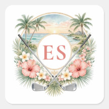Benutzerdefiniertes Elegantes Monogramm Strand Küs