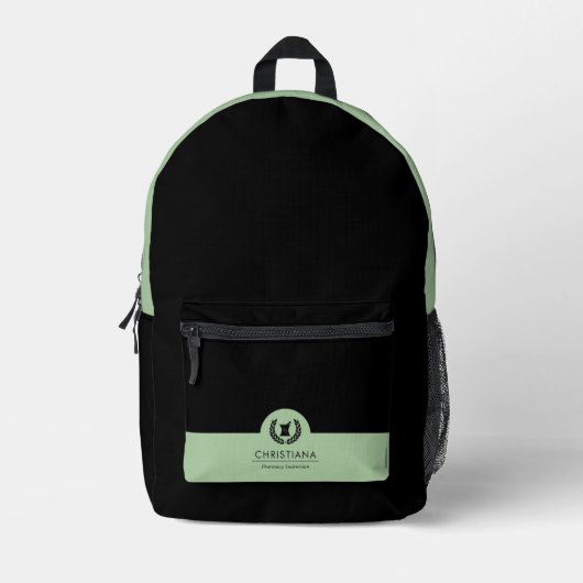 Benutzerdefiniertes elegantes Pharmazie-Symbol Bedruckter Rucksack (Vorderseite)