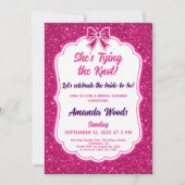 Benutzerdefiniertes elegantes rosa Glitzer Design- Einladung (Vorderseite)