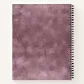 Benutzerdefiniertes elegantes Rose-Gold-Farbvorlag Notizblock (Rückseite)