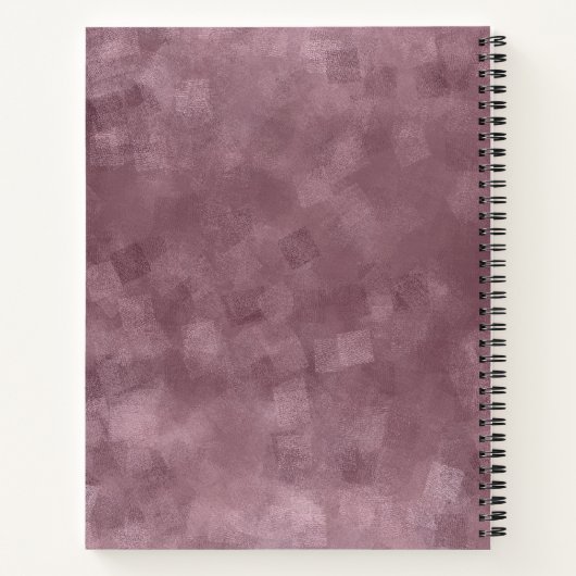 Benutzerdefiniertes elegantes Rose-Gold-Farbvorlag Notizblock (Rückseite)