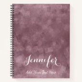 Benutzerdefiniertes elegantes Rose-Gold-Farbvorlag Notizblock (Vorderseite)