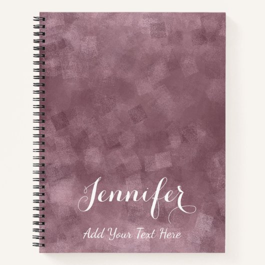 Benutzerdefiniertes elegantes Rose-Gold-Farbvorlag Notizblock (Vorderseite)