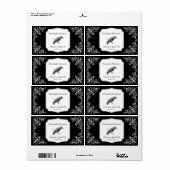 Benutzerdefiniertes elegantes, schwarzes Blüh-Drop (Vorne)