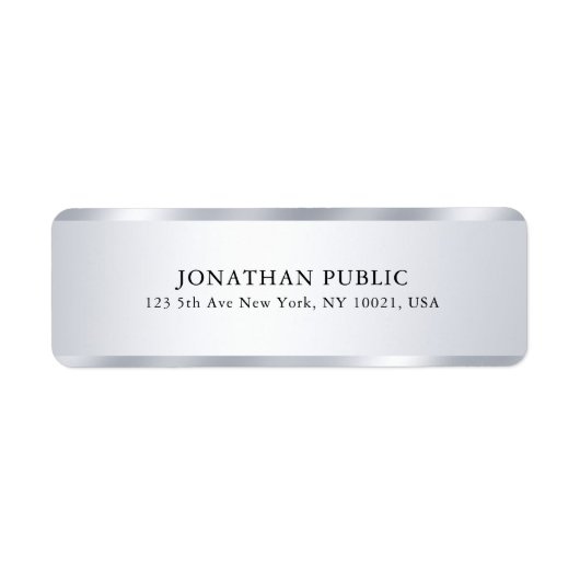 Benutzerdefiniertes elegantes Silver Look Moderne  (Vorne)